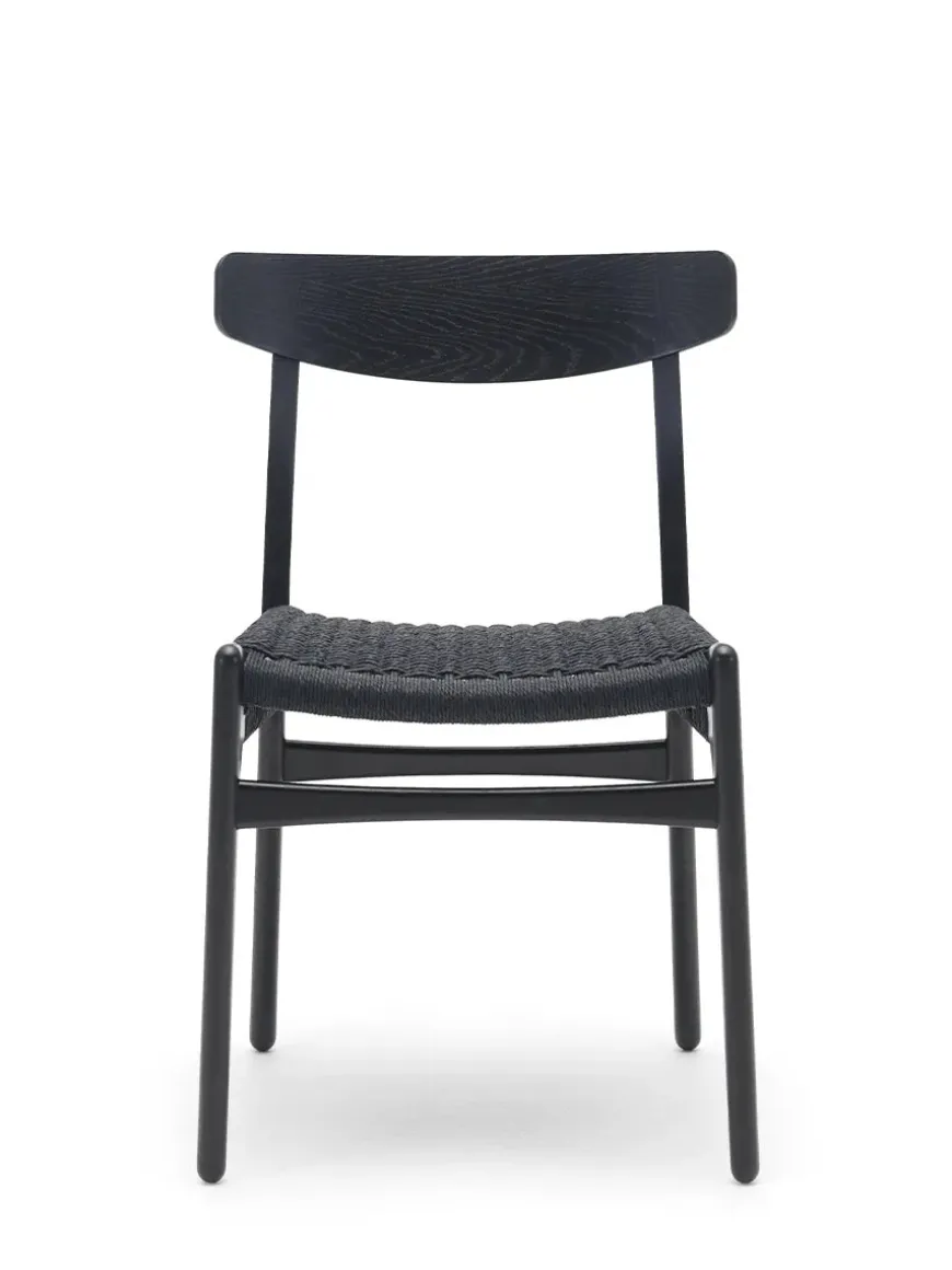 CH23 Spisestol, eg hvidolie af Hans J. Wegner