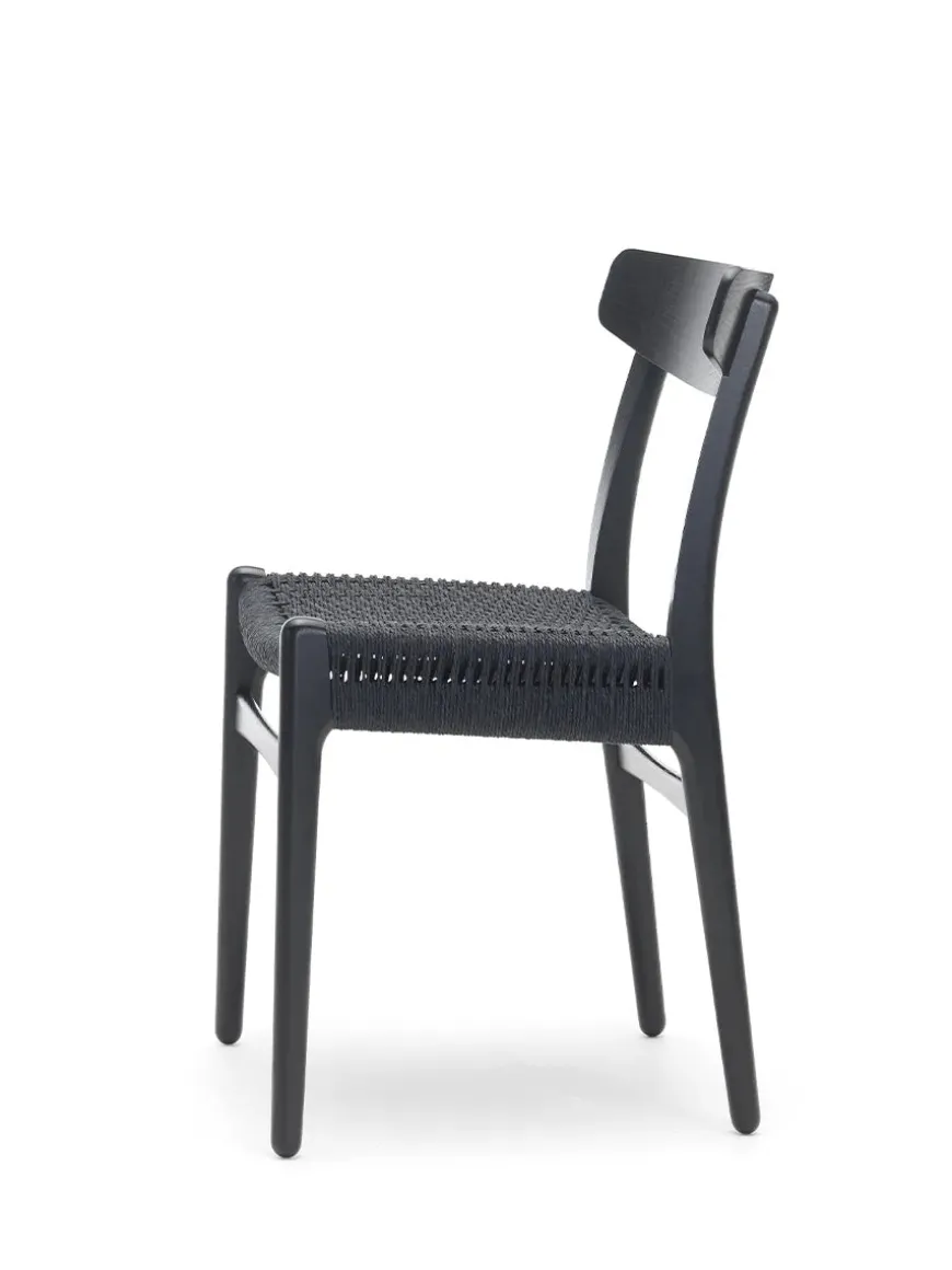 CH23 Spisestol, eg hvidolie af Hans J. Wegner