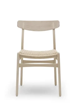 CH23 Spisestol, eg hvidolie af Hans J. Wegner