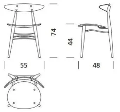 CH33 Stolen af Hans J. Wegner