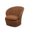 Coast Loungestol med. Swivel, umber brown fra Cane-line