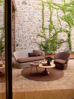 Coast Loungestol med. Swivel, umber brown fra Cane-line