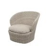 Coast Loungestol med. Swivel, sand fra Cane-line