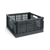 Colour Crate Large Square, Charcoal fra Hay