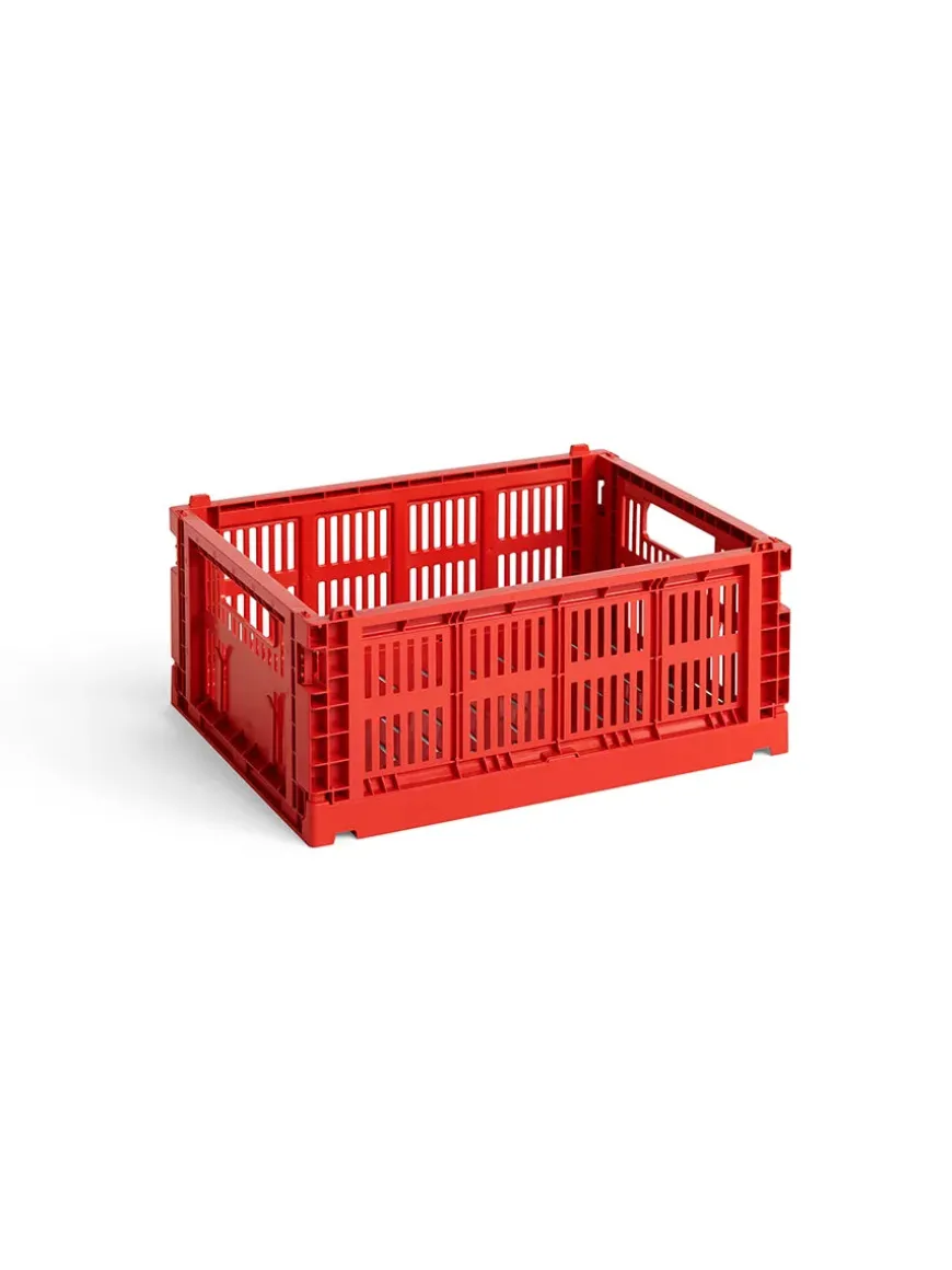 Colour crate M, off white fra Hay