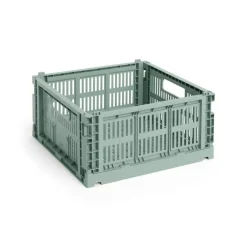 Colour Crate Medium Square, Sage green fra Hay