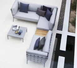 Conic 2 pers. Modulsofa, venstre inkl. hyndesæt fra Cane-line