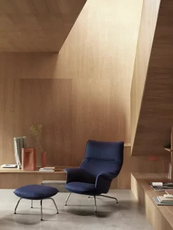 Doze Lounge Chair inkl. Fodskammel, easy leather root fra Muuto