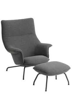 Doze Lounge Chair inkl. Fodskammel, ocean 80 fra Muuto