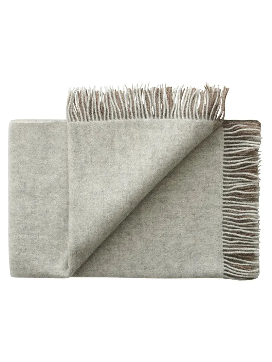 Drejø Plaid, camel fra Silkeborg Uldspinderi