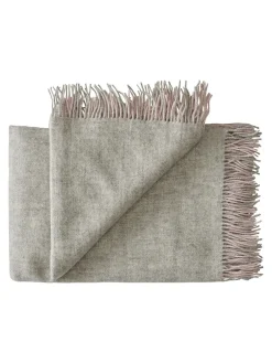 Drejø Plaid, rosa fra Silkeborg Uldspinderi