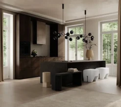 Drop Chandelier Globe, Mini, Burned Black fra 101 Copenhagen