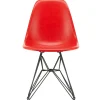 Eames Fiberglass Chair DSR, sortlakeret fra Vitra
