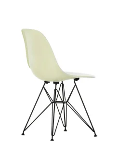 Eames Fiberglass Chair DSR, sortlakeret fra Vitra