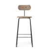 Earth barstol med ryglæn, coffee waste light fra Mater