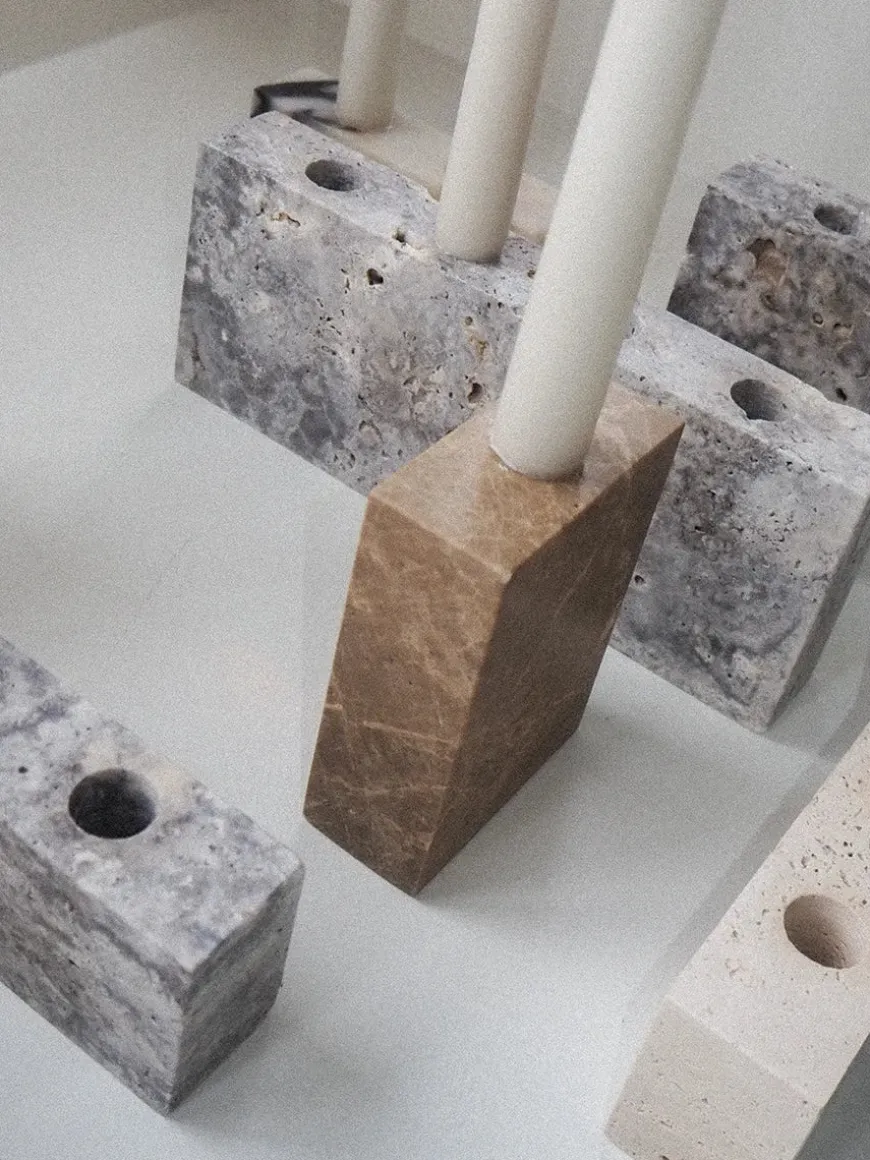 Epode Lysestage, calacatta violetta fra Wabi Sabi Nordic