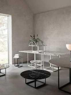 Florence sofabord Ø90, black marquina fra New Works