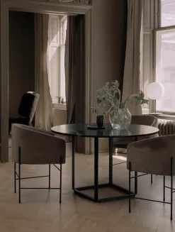 Florence spisebord Ø120, gris du marais fra New Works