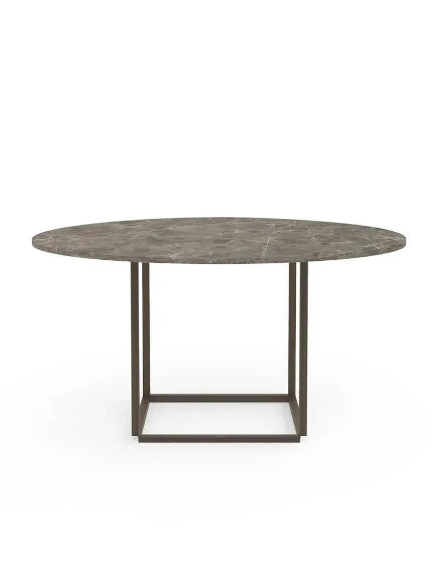 Florence Spisebord Ø145, gris du marais/beige grey fra New Works