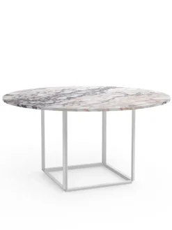 Florence spisebord Ø145, white viola fra New Works