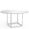 Florence spisebord Ø145, white carrea fra New Works