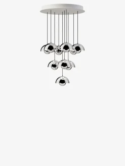 Flowerpot Chandelier VP10, 10 pendants fra &Tradition