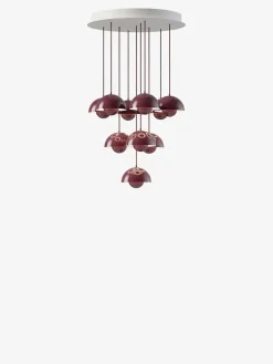 Flowerpot Chandelier VP10, 10 pendants fra &Tradition