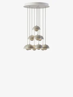 Flowerpot Chandelier VP10, 10 pendants fra &Tradition