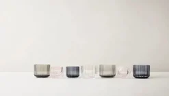 Fyrfadsstage i klar glas fra Lyngby Porcelæn