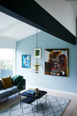 Globe, Brass Finish pendel Ø40 af Verner Panton