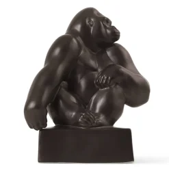 Gorilla figur grafit 20,5 cm fra Royal Copenhagen