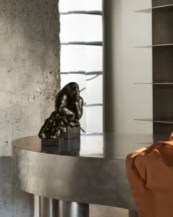 Gorilla figur grafit 20,5 cm fra Royal Copenhagen