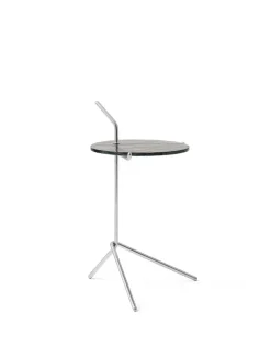 Halten SH9 Sidebord, polished steel & smoked glass fra &Tradition