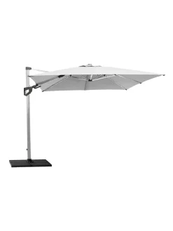 Hyde Luxe Parasol 3x3 m. med tilt inkl. fod fra Cane-line