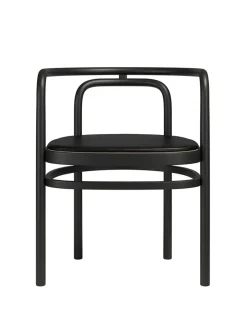 Hynde til PK15 Stol, sort Grace læder af Poul Kjærholm