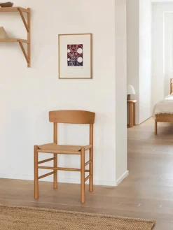 J39 Folkestolen, indigo blue af Børge Mogensen