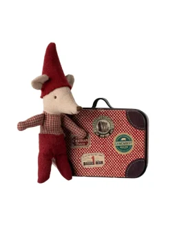 Julemus, baby i kuffert fra Maileg