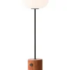 JWDA Floor Lamp, red travertine stone fra Audo Copenhagen