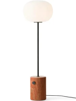 JWDA Floor Lamp, red travertine stone fra Audo Copenhagen