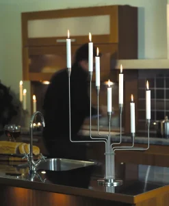 Karlsvognen Table Lysestage, regnbue fra Piet Hein