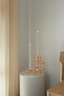 Kertelys til Nagel Lysestage, sart rosa fra STOFF Nagel