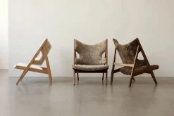 Knitting Lounge Chair, Sheepskin fra Audo Copenhagen
