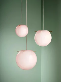 Koi Pendel, rose/brass Ø32 fra Frandsen