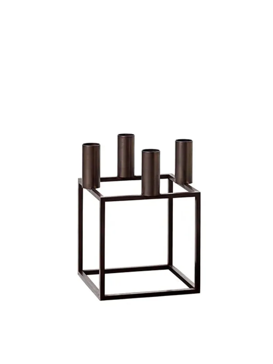 Kubus 4 Lysestage, zink fra Audo Copenhagen