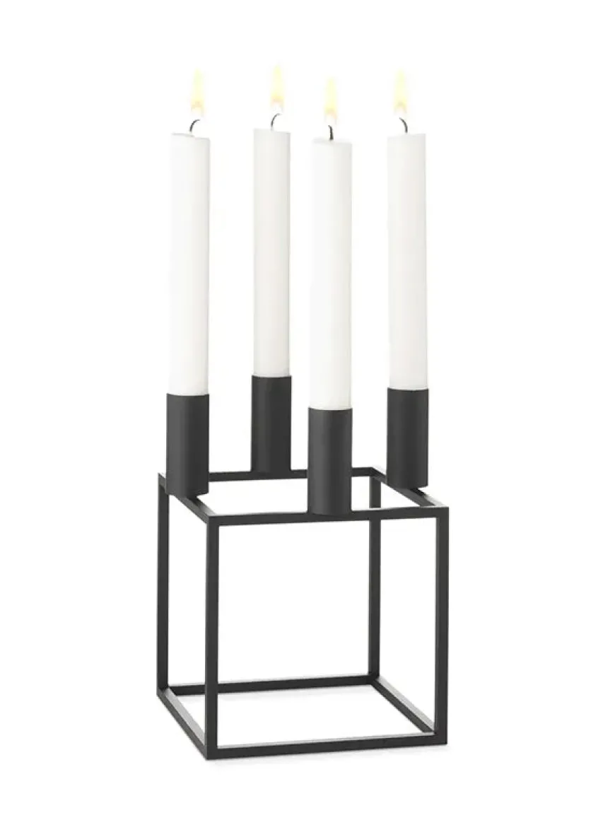 Kubus 4 Lysestage, zink fra Audo Copenhagen