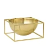 Kubus Bowl Centerpiece Large, guldbelagt fra Audo Copenhagen