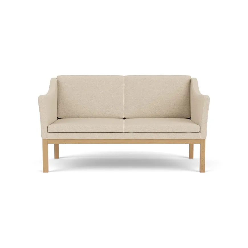 L45 MK154 2 pers. sofa, beige tekstil af Mogens Koch