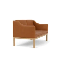 L45 MK154 2 pers. sofa, cognac læder af Mogens Koch