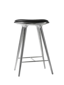 Lav barstol i Sirka grå egetræ fra Mater