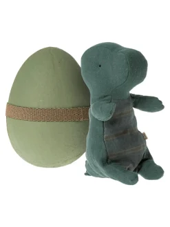 Lille Gantosaurus i æg, mørk petrol fra Maileg